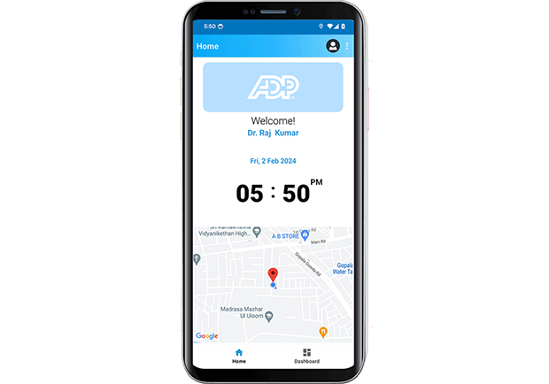 Discovery ADPSecurTime mobil app