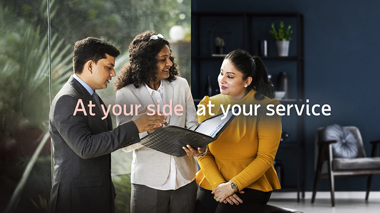 Mobile Banner At your side at your service